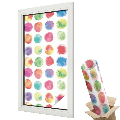 Folie pentru geamuri Cercuri colorate