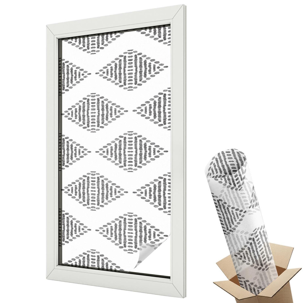 Autocolant geam termopan Diamante geometrice