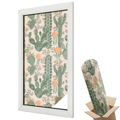 Autocolant geam termopan Suculente verzi