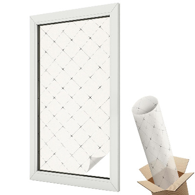 Autocolant geam termopan Grilă geometrică