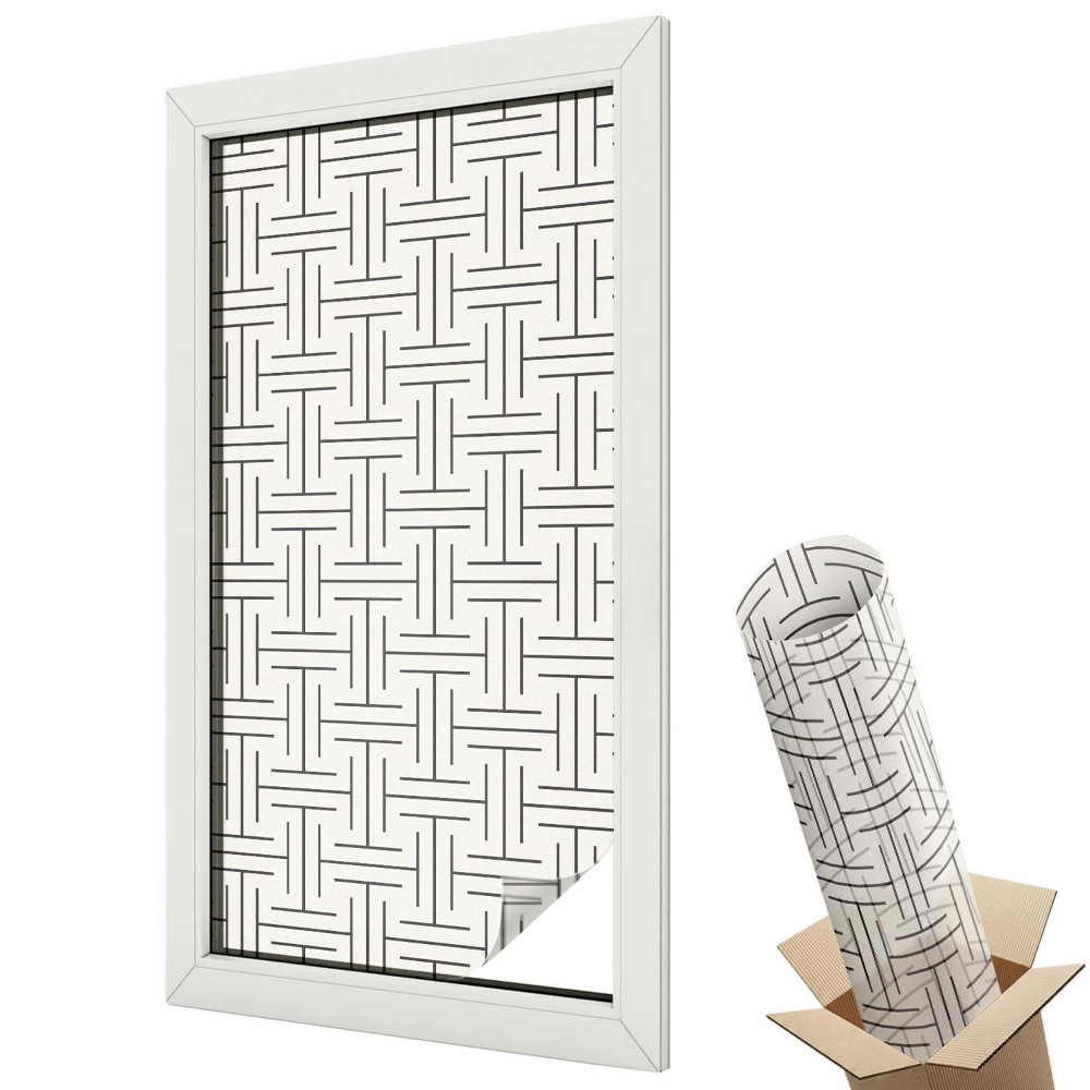 Folie geamuri protecție solară Împletitură simetrică