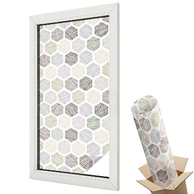 Folie geamuri protecție solară Unde geometrice