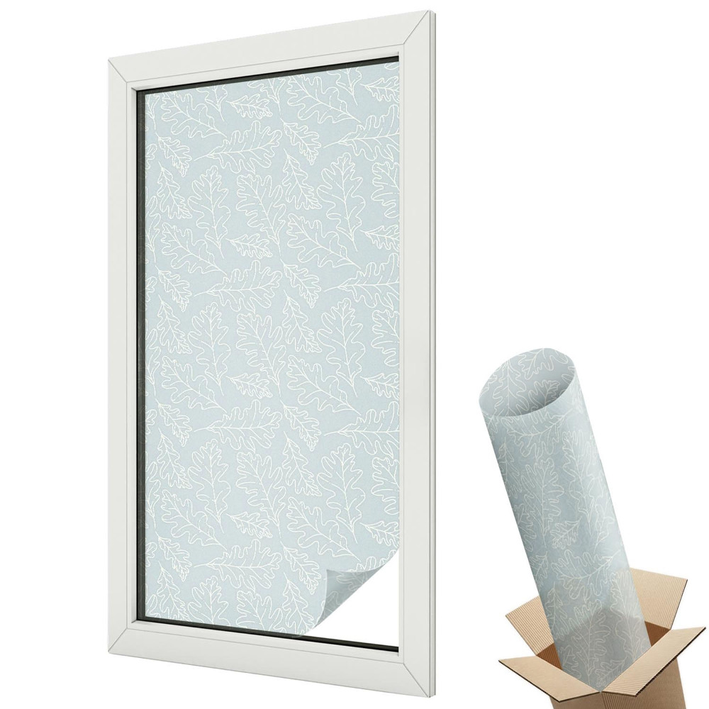 Folie pentru geamuri frunze de stejar