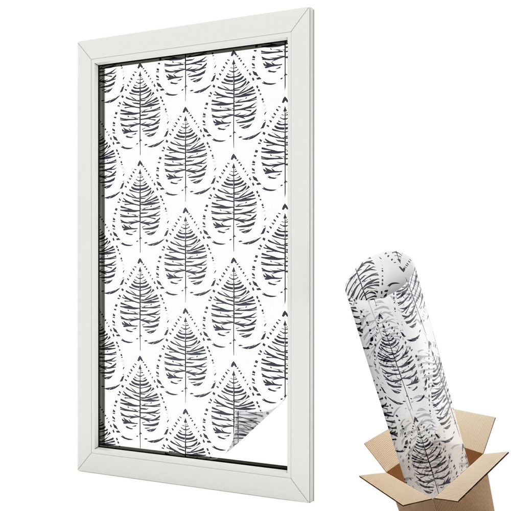 Folie pentru geam Eleganță frunzișoasă