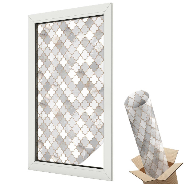 Folie geamuri protecție solară Mozaic geometric