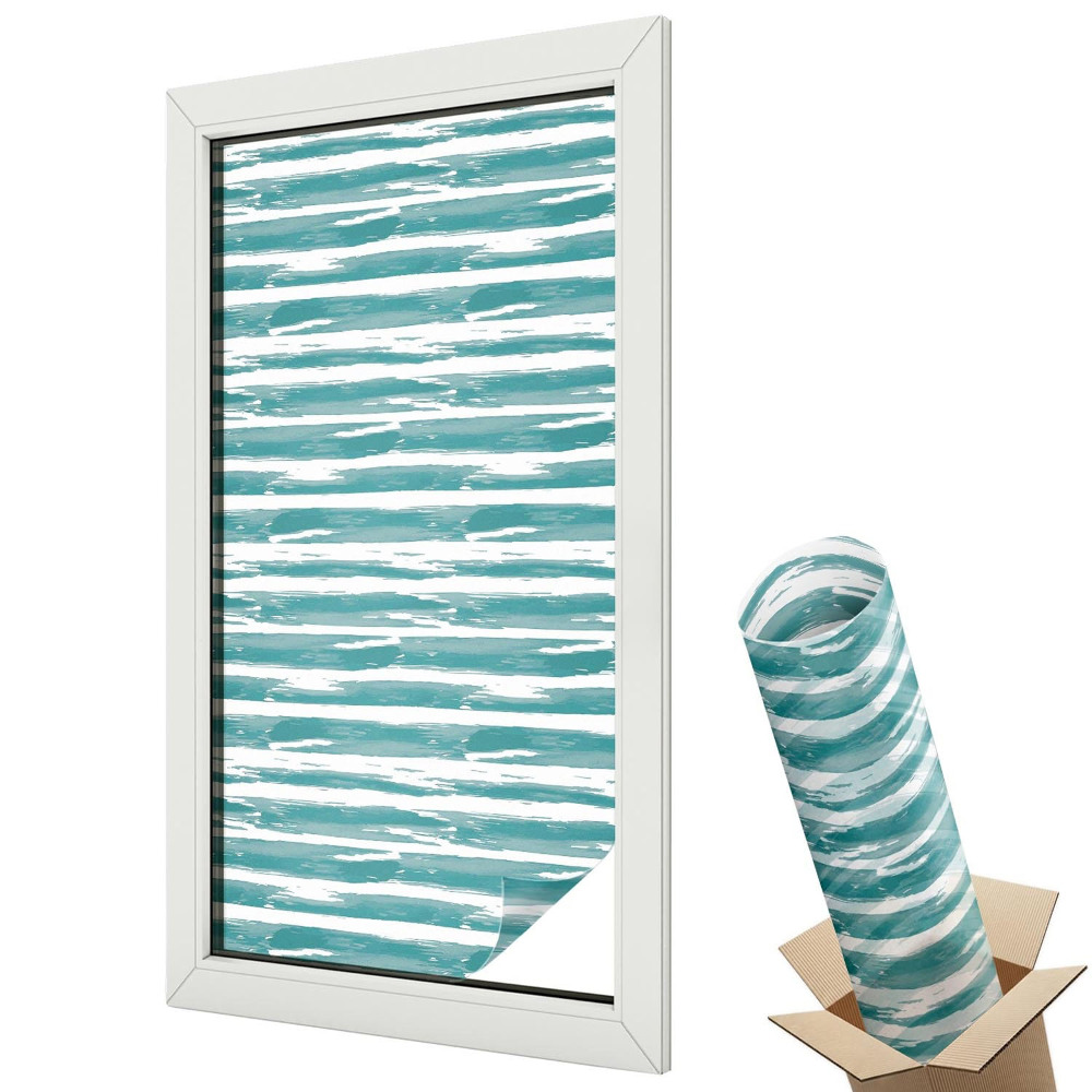 Folie geamuri protecție solară Dungi verzi