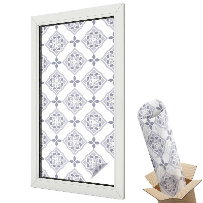 Folie geam protecție solară Romburi florale