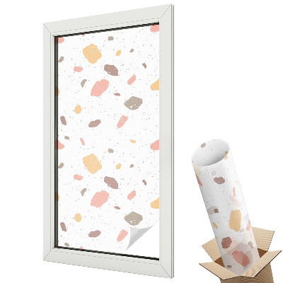 Folie geam protecție solară Terrazzo abstract