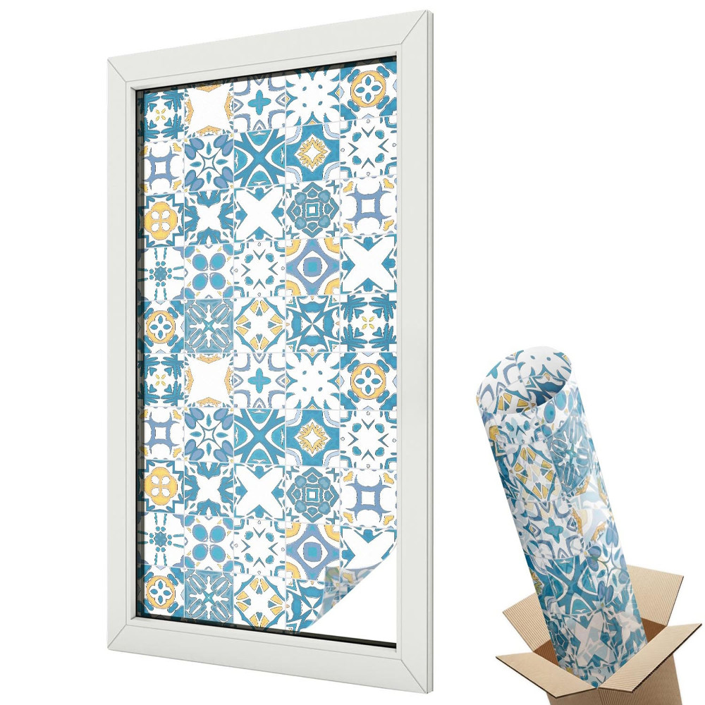 Folie geamuri protecție solară Modele de mozaic