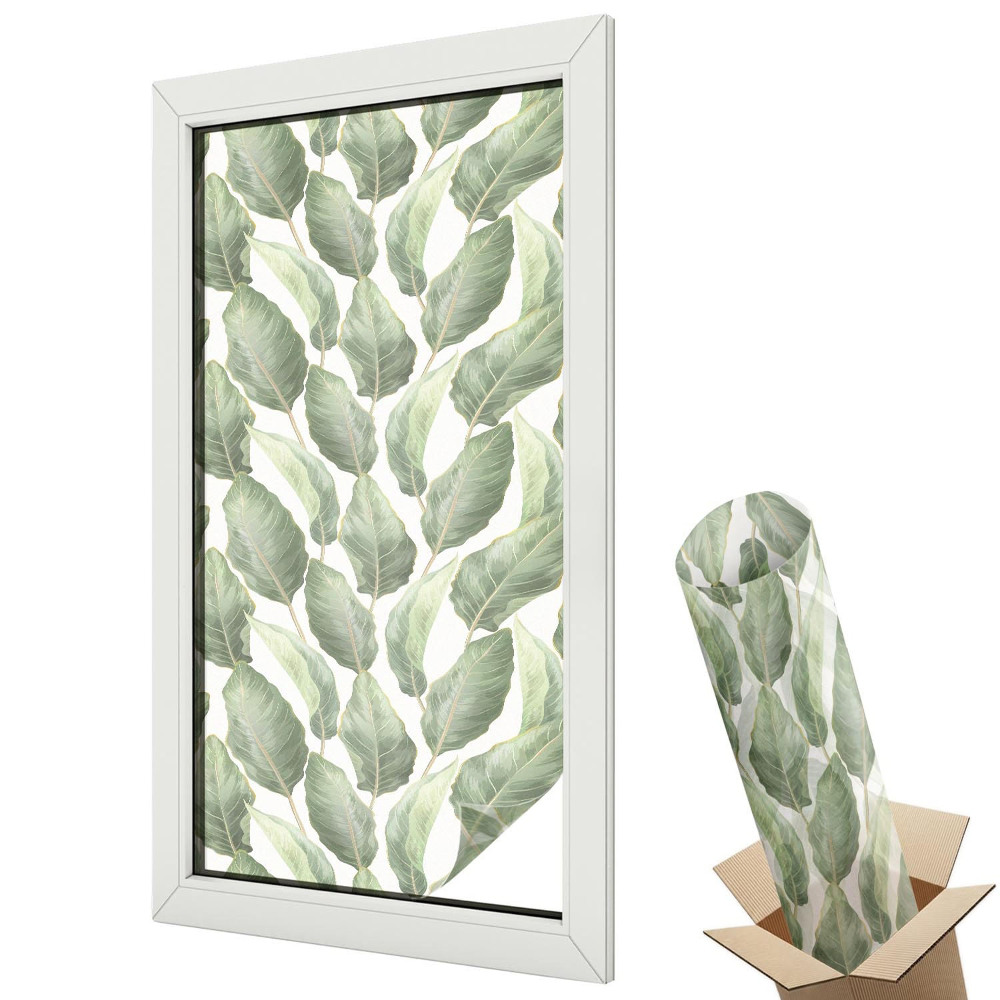 Autocolant geam termopan Frunze verzi