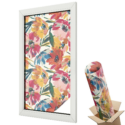 Folie pentru geamuri Explozie de flori