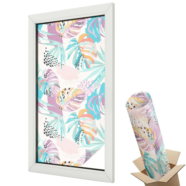 Autocolant geam termopan Junglă abstractă