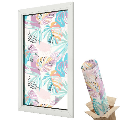 Autocolant geam termopan Junglă abstractă