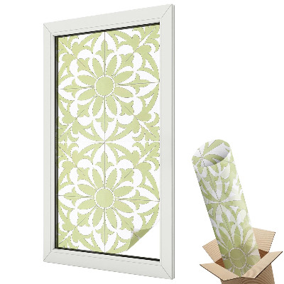 Folie pentru geamuri Ornament verde