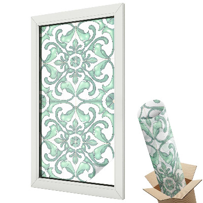 Autocolant geam termopan Simetrie verde