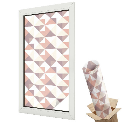 Folie geamuri protecție solară Triunghiuri moderne