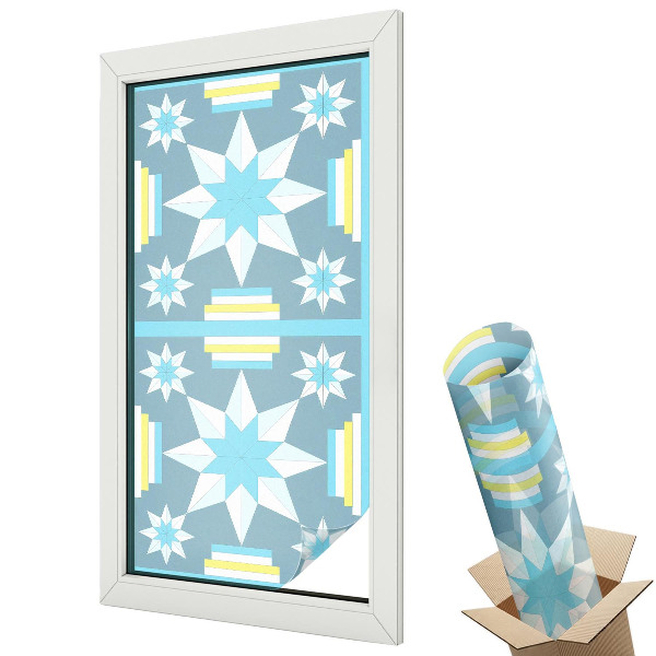 Folie pentru geam Model de stea