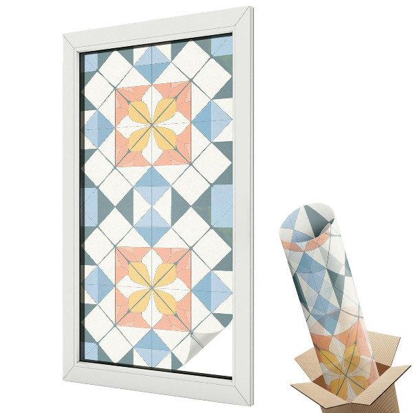 Folie geam protecție solară Simetrie colorată