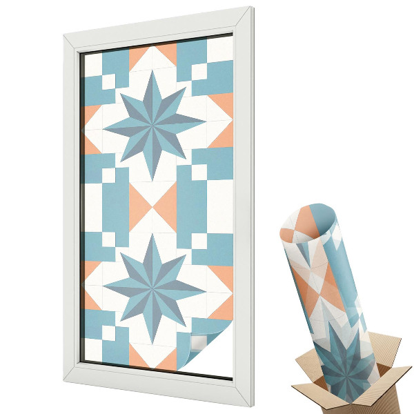 Folie pentru geamuri Stele albastre