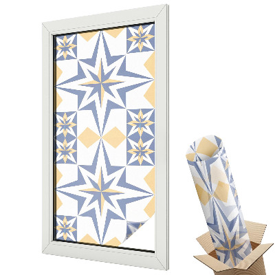 Autocolant geam termopan Model de stea