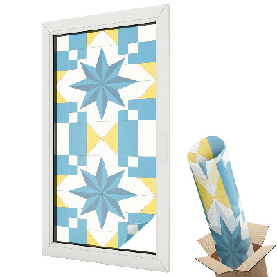 Folie pentru geam Stele albastre