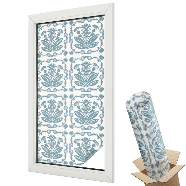 Autocolant geam termopan Model floral