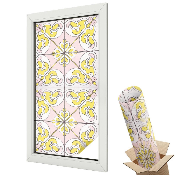 Autocolant geam termopan Flori abstracte