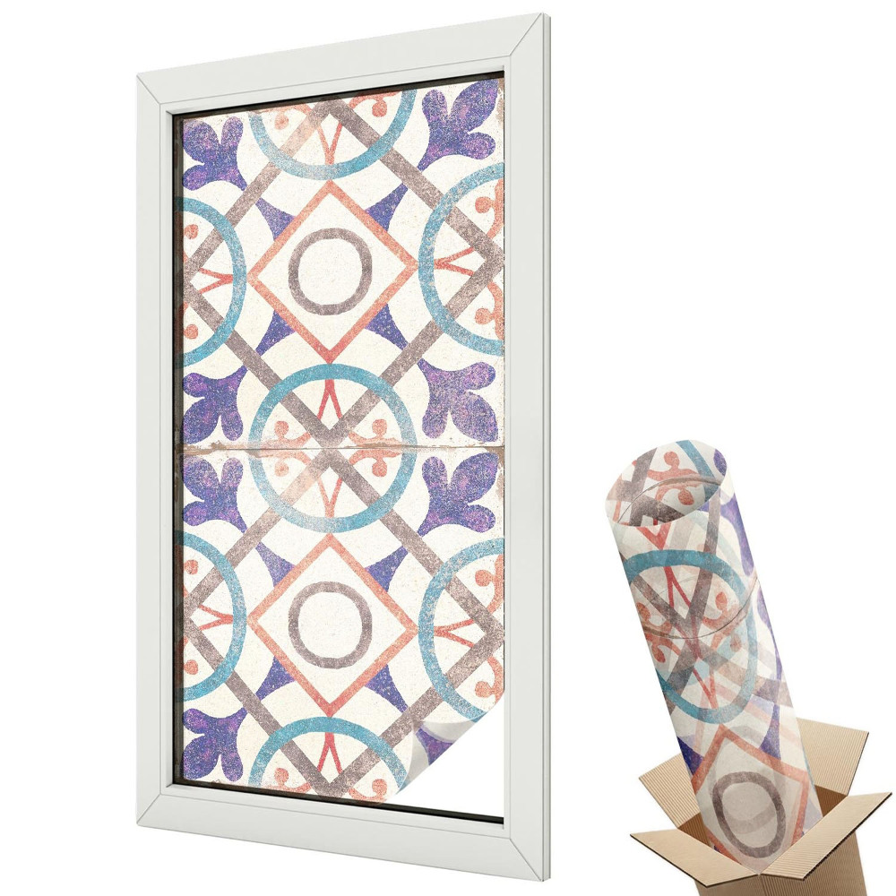 Autocolant geam termopan Mozaicuri colorate