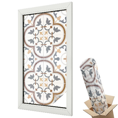 Folie pentru geamuri Ornamente cu faianță