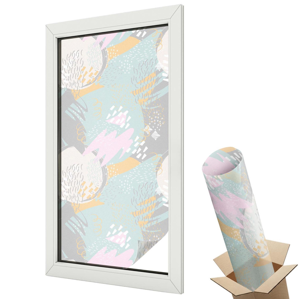 Autocolant geam termopan Armonie abstractă