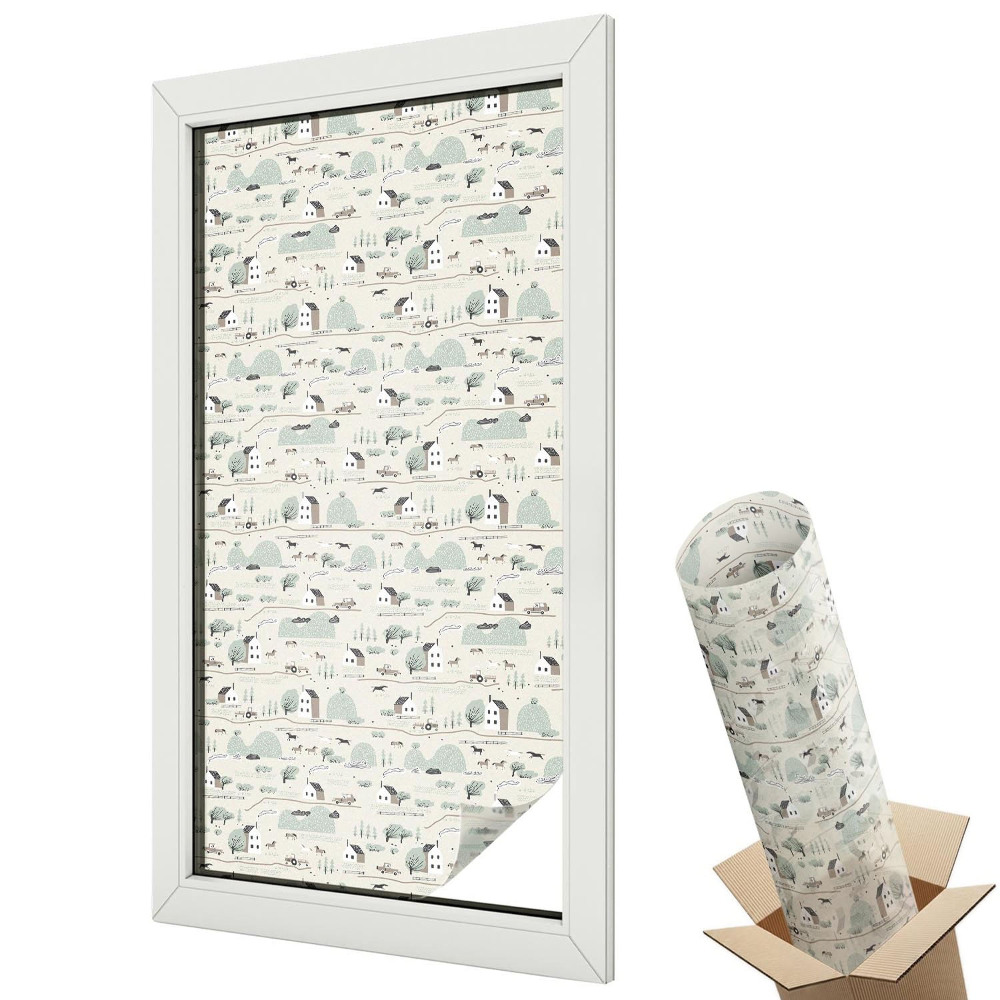 Folie geam protecție solară Un sat idilic