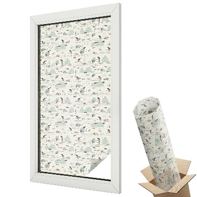 Folie geam protecție solară Un sat idilic