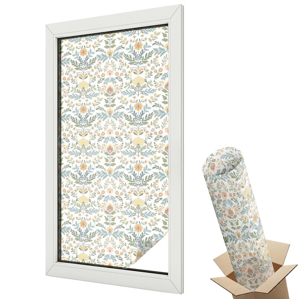 Folie geam protecție solară Simetria florală