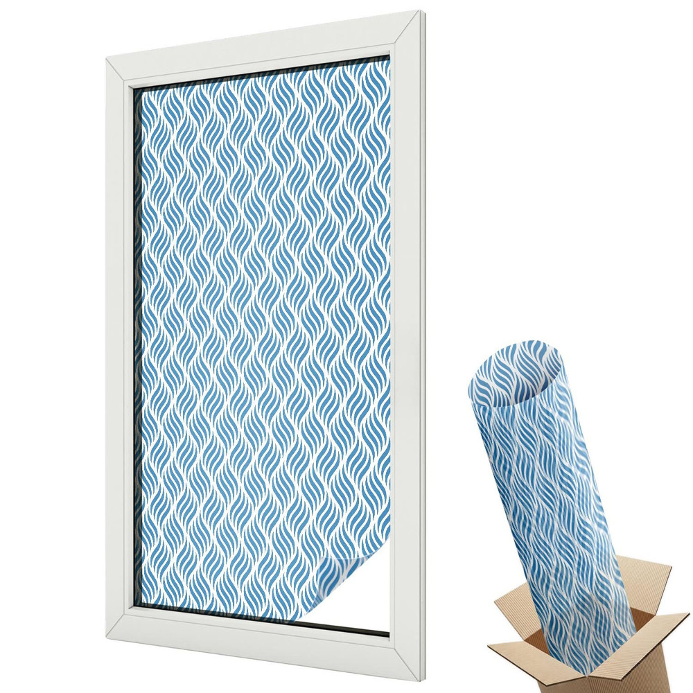 Folie geam protecție solară Valuri albastre