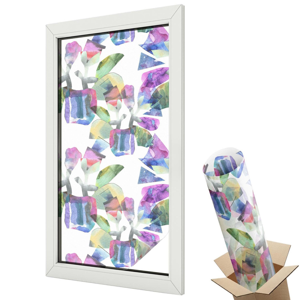 Folie pentru geamuri Abstracție colorată