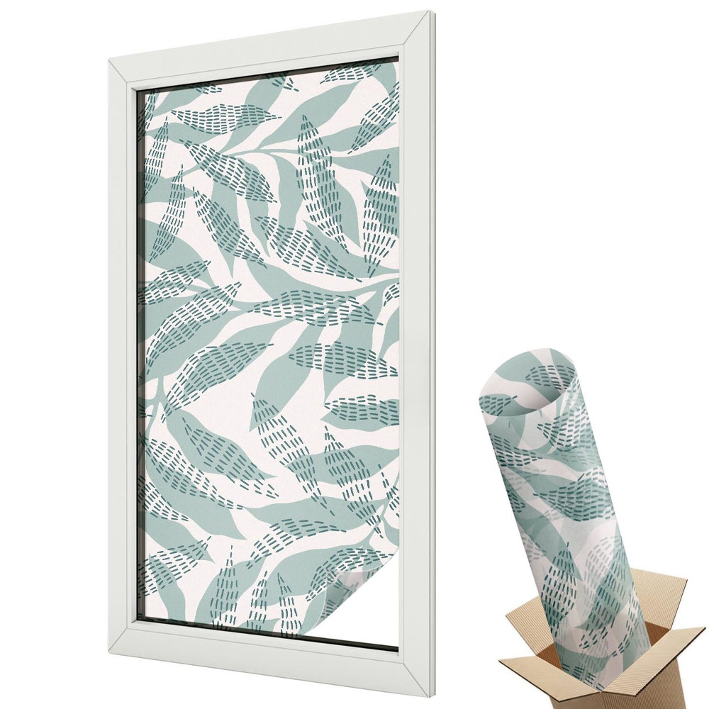 Folie geam protecție solară Frunze verzi