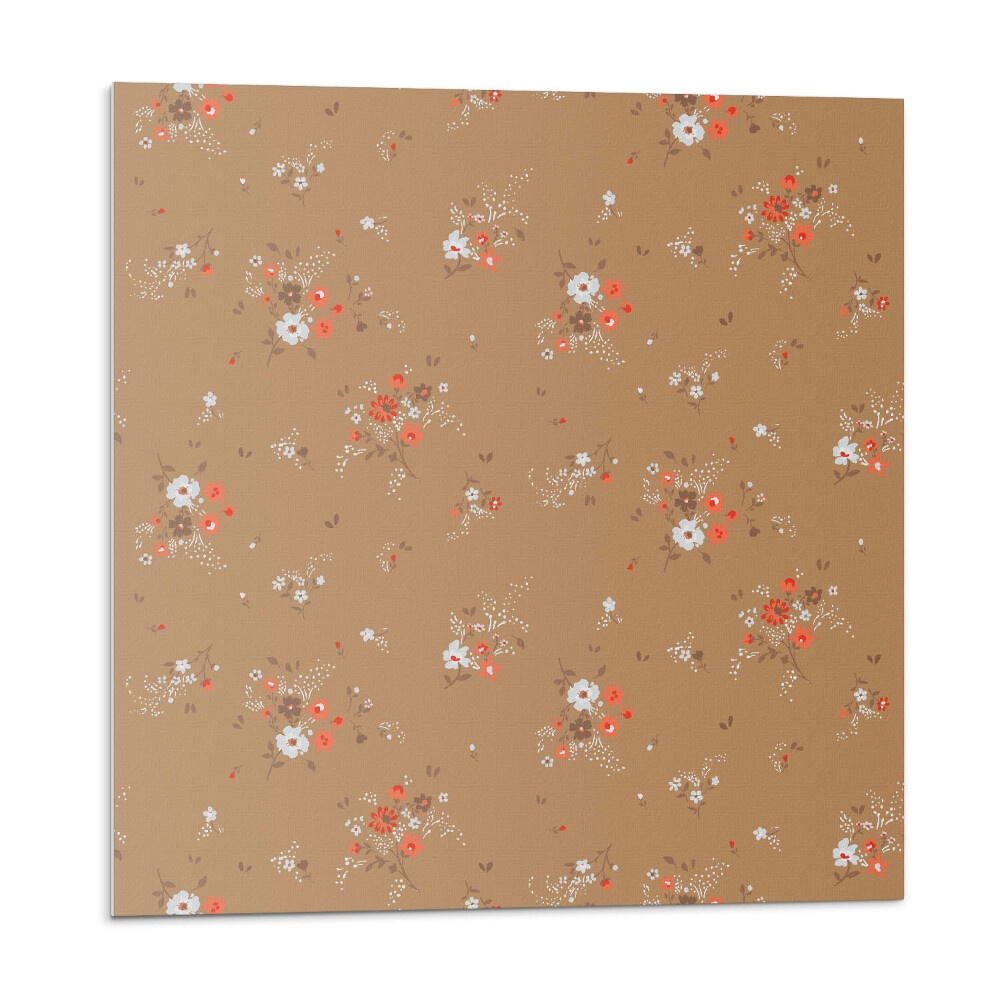 Plăcile de vinil Model floral pe fundal