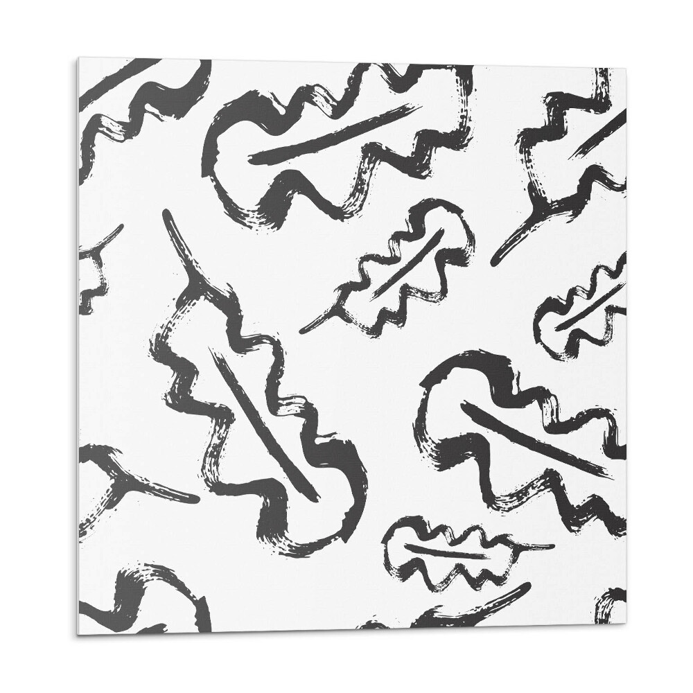 Plăci de vinil Frunze stilizate pe fundal