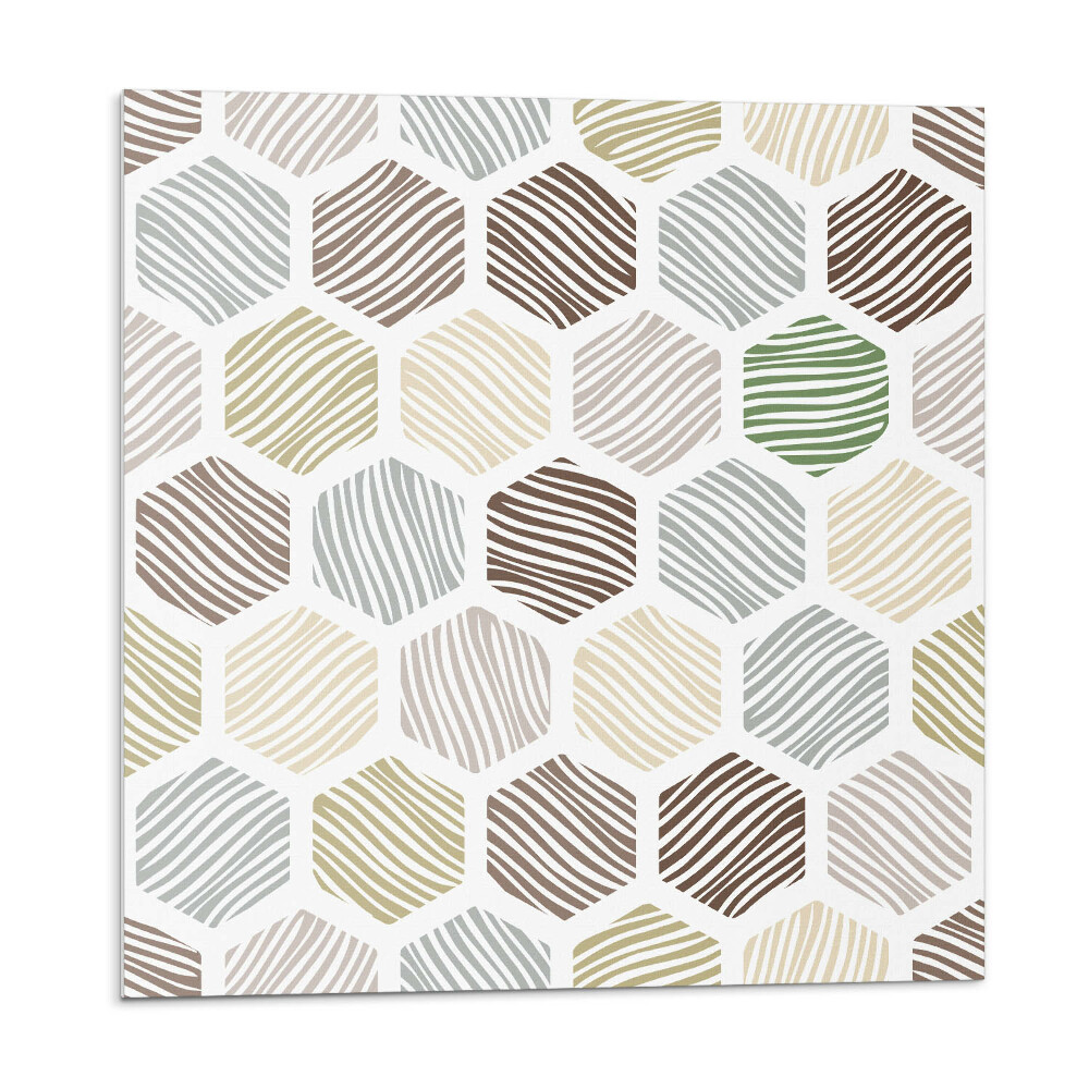 Plăcile de vinil Model hexagonal cu linii