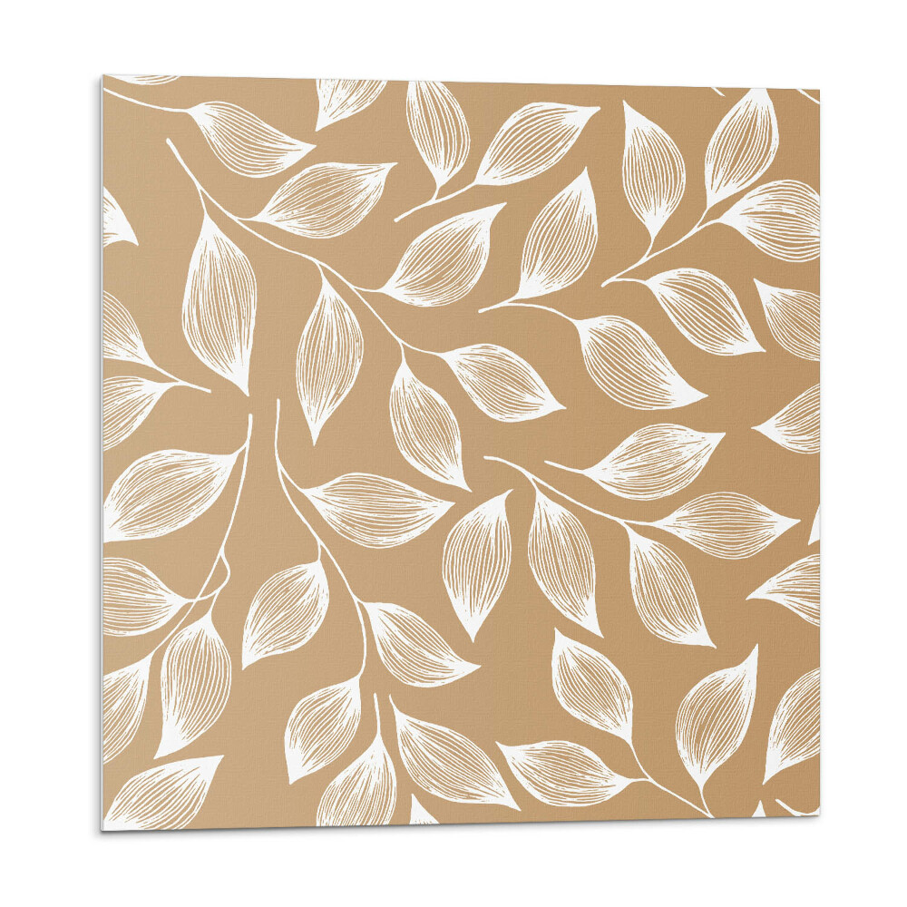 Plăcile de vinil Frunze pe un fundal texturat