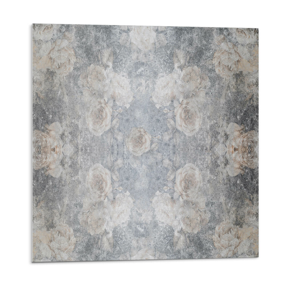 Plăcile de vinil Model floral în fundal