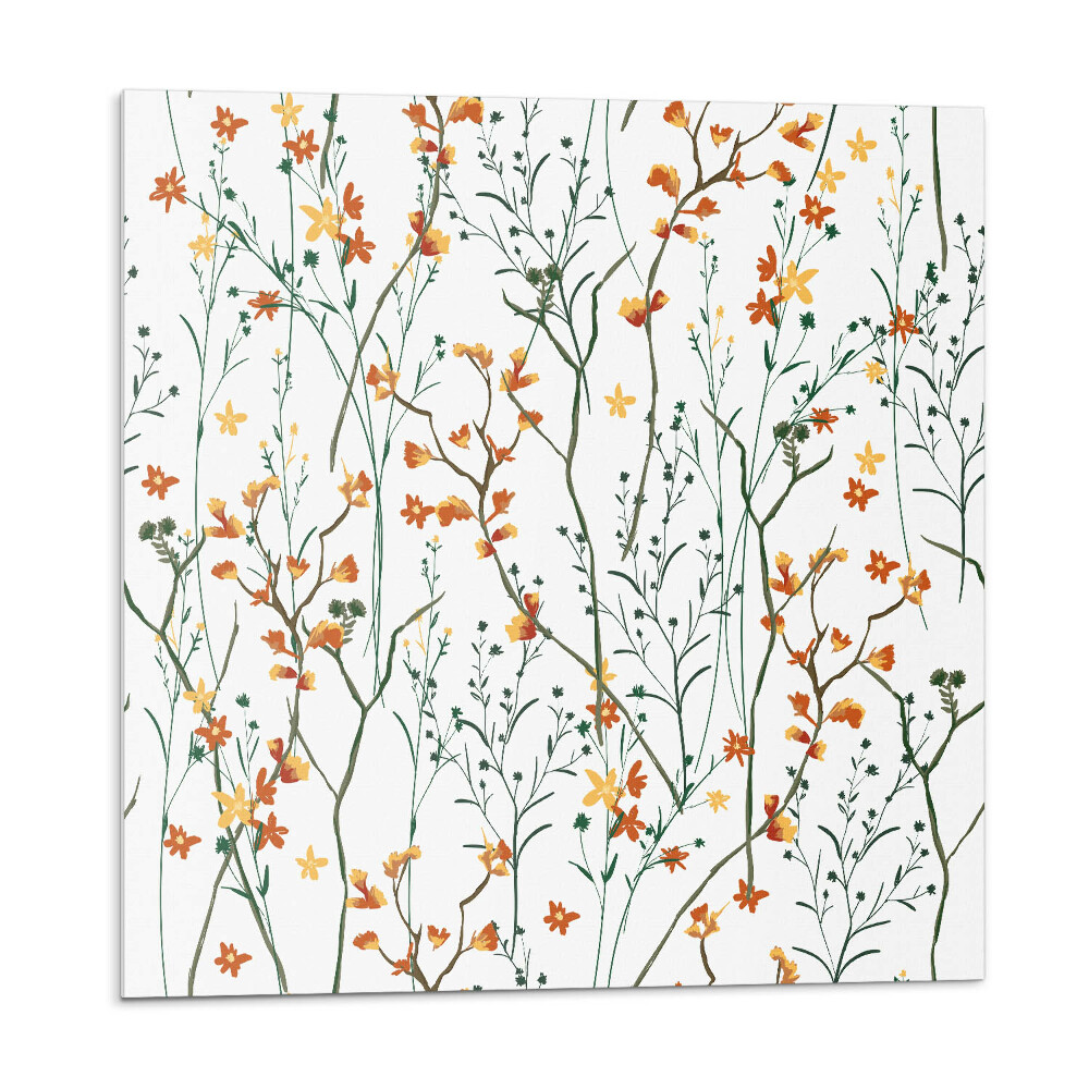 Plăcile de vinil Model floral pe fundal