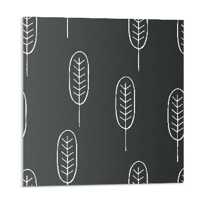 Plăci de vinil Model cu frunze pe fundal