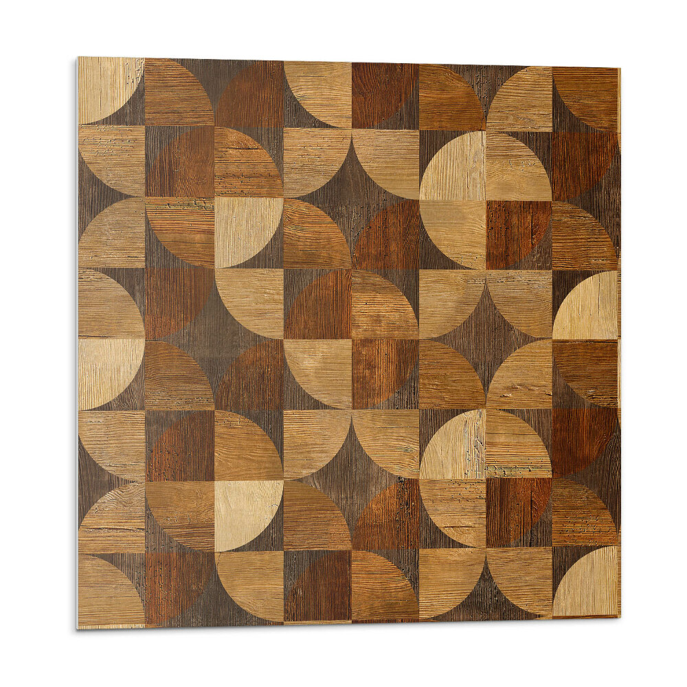 Plăci de vinil Model geometric din lemn