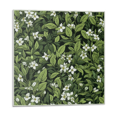 Plăcile de vinil Model floral de plante