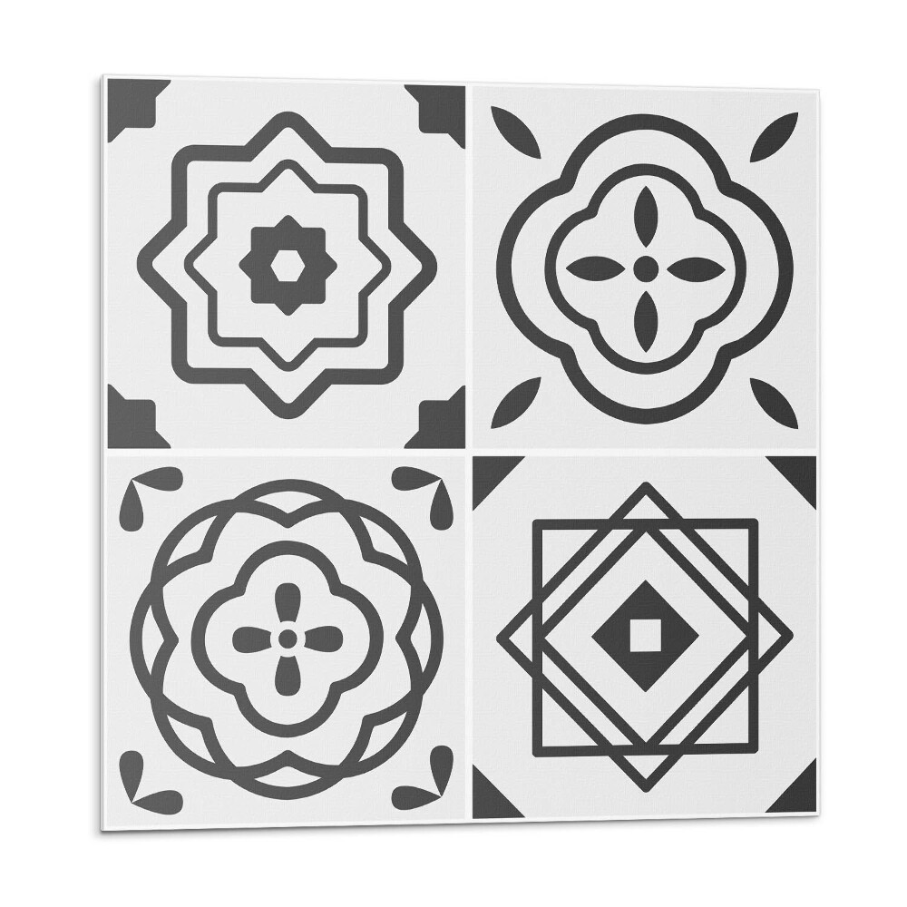 Plăci de vinil Modele geometrice în pătrate