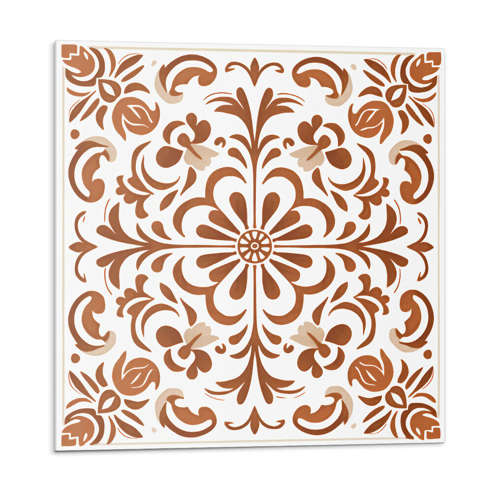 Plăcile de vinil Model floral ornamental