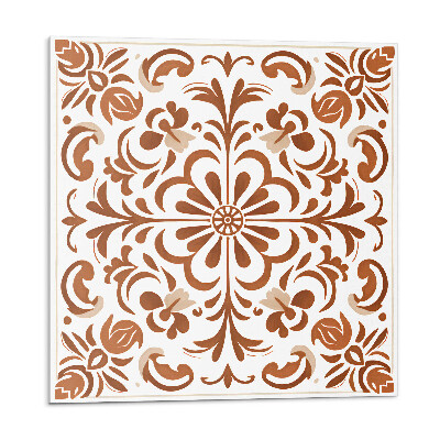 Plăcile de vinil Model floral ornamental