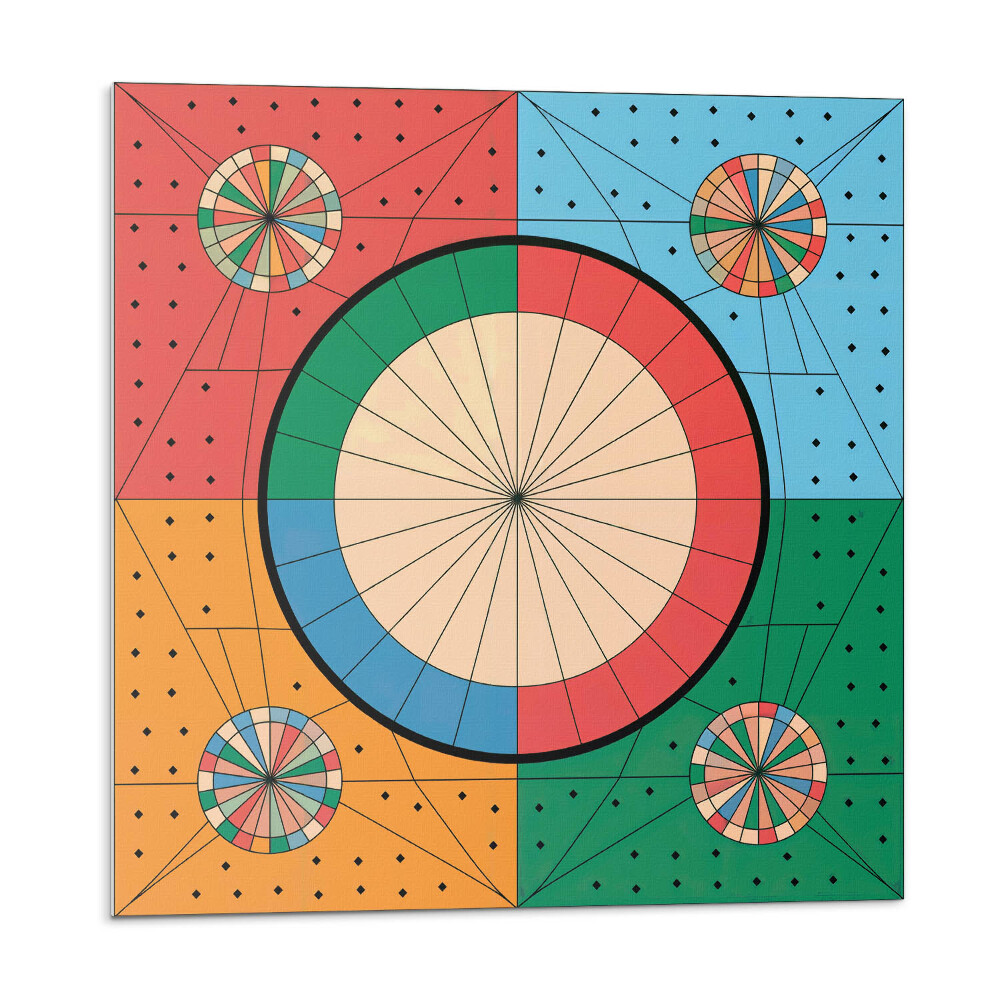 Plăci de vinil Model geometric cu cercuri