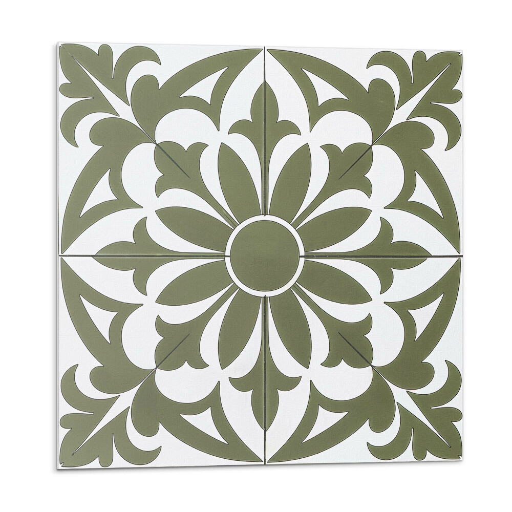 Plăcile de vinil Model floral cu frunze